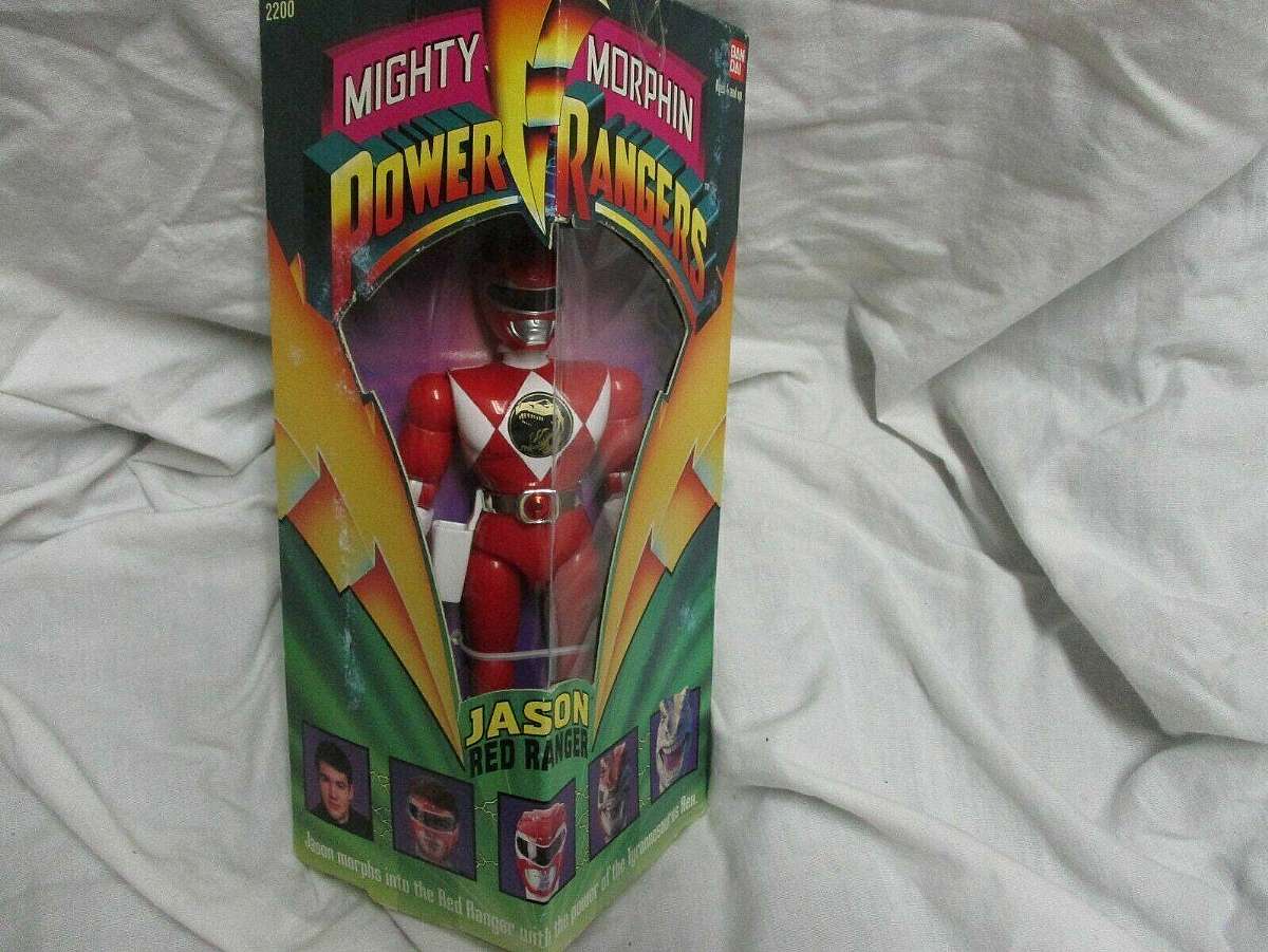 New in original factory box.The 1993 Mighty Morphin Power Rangers Jason Red Ranger collectible is a nostalgic and sought-after item for fans of the popular franchise. This iconic character, played by Jason Lee Scott, is known for his bravery and martial a