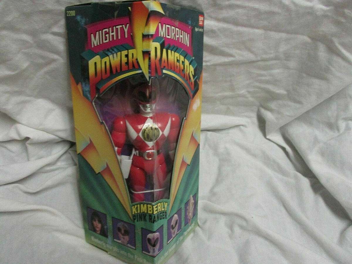 New in original factory box.The 1993 Mighty Morphin Power Rangers Kimberly Pink Ranger collectible is a highly sought-after item for fans of the popular TV series. This toy depicts the character Kimberly Hart, a pink ranger known for her kindness and brav