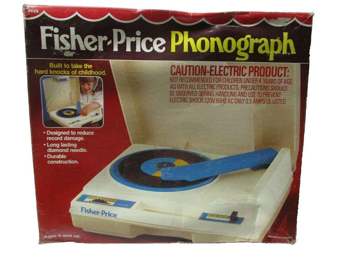 Floating cartridge system with diamond Neil. item works but not certain if everything works.The Fisher-Price Phonograph is a musical toy from the renowned brand Fisher-Price. This toy allows young children to play with and explore music through its intera