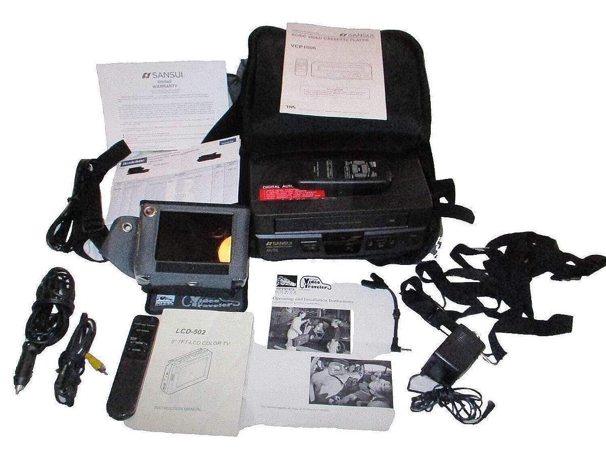 Complete system. Everything in listing picture is what you will receive."Steel Horse the Original Video & TV Traveler Portable Television and Video Case" is a vintage collectible item that serves as a portable television and video case. It i