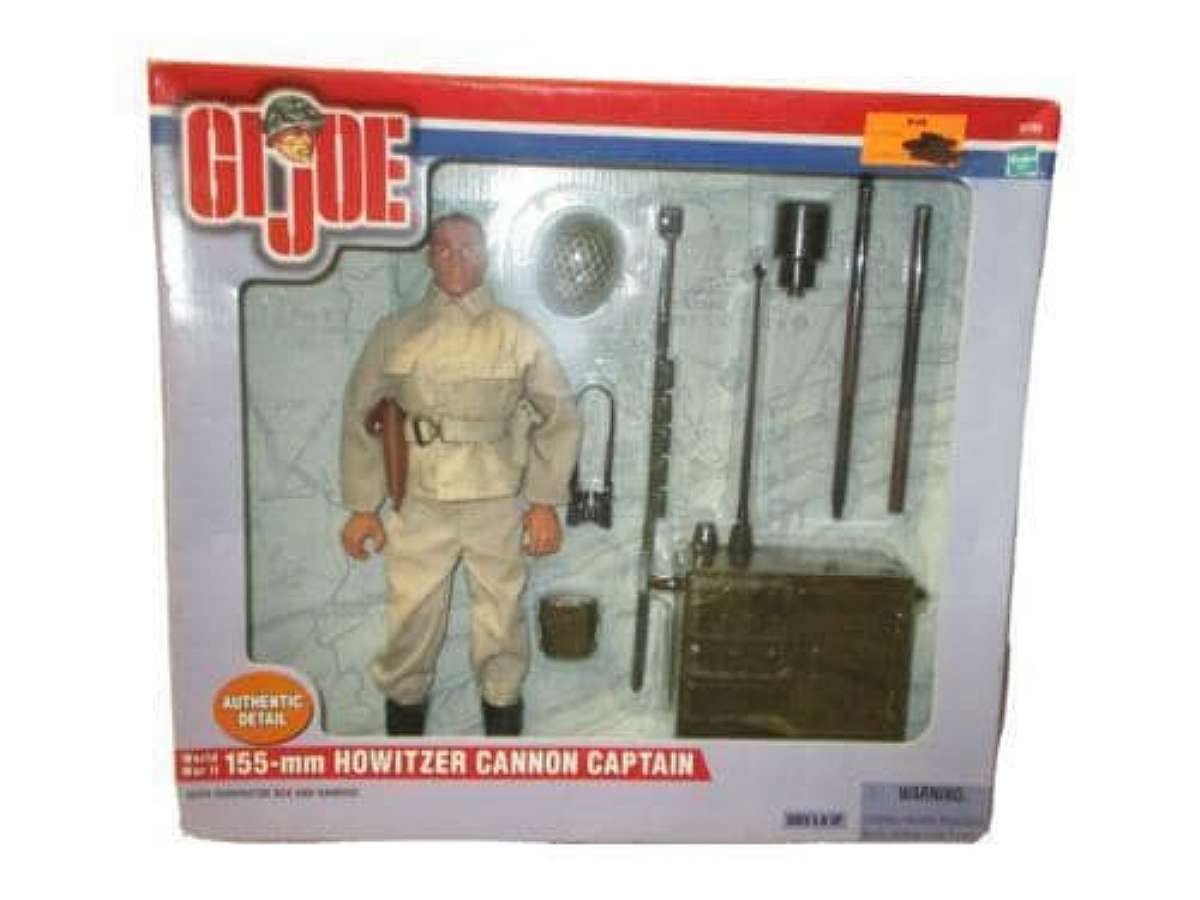 New in original factory box.The GI JOE Howitzer Cannon Captain is a product that likely belongs to the Consumer Electronics category. It is a unique item that could refer to a toy or collectible featuring a character from the popular GI JOE franchise. The