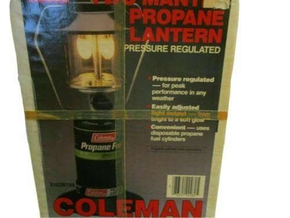 New old stock. Never opened.The Vintage Coleman Propane Two Mantle Lantern 5152B700 is a durable and reliable lighting solution for camping and outdoor activities. With a brand name like Coleman, you can trust that this lantern will provide more than 10 h