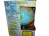 The George F. Cram Company 12" World Globe. Includes a 21" x 32" vivid color world wall map.NEW OLD STOCKAdditional Details------------------------------Package quantity: 1This item is posted and managed courte