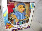 Winnie Pooh the bear stuff animal.This item in the original factory box. This item was never removed from box. Factory box does have shelve ware and not in very good condition. New old stock.This item is posted and managed courtesy of Bona