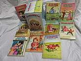 The book set comes in the original factory cardboard packet. The book set is in good condition but will look used.The Little House Booksby Laura Ingalls WilderCopyright 1981 9 Book SetApproximate size 5 3/4" x 8 1/4"Material: cardboard-
