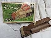Vintage 1973 Ronco Teleproducts Inc. Cordless Battery Operated Electric Miracle Broom. This item comes in its original factory box with instructions. The factory box will look aged and not in very good condition and the instructions was tapes back togethe