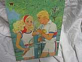 1982 Barbie Tennis Whiz 100 piece jigsaw puzzle. 14" x 18"    New old stock and factory box is still sealed.