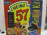 BBQ grill set.Includes 2.5lb. of charcoal.NEVER USED. BBQ sauce not included.In original factory box never used. Heinz BBQ sauce not included.NEW OLD STOCKThis item is posted and managed courtesy of BonanzaMPN: does not applyUPC: does not appl