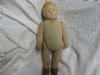 Antique 1900's Carnival & Novelty Boy Doll With Composition Head And Hay Filled Cloth Body