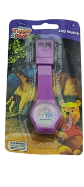 Disney Winnie the pooh & Tigger Pink Resin 9" LCD Watch In Package New Battery