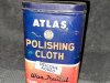 Vintage Atlas Polishing Cloth in a Tin