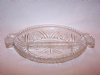 EARLY AMERICAN PRESCUT RELISH DISH DIVIDED STARBURST