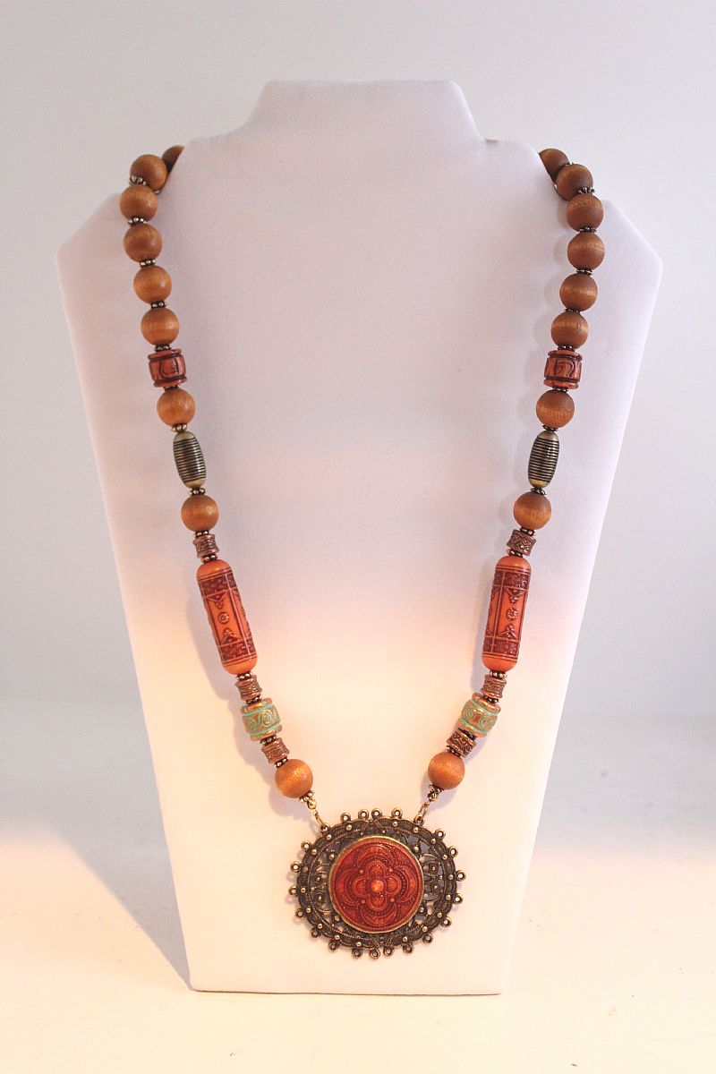 Signed Lady Remington Necklace