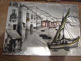 Italy city by the sea in sterling silver