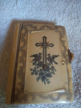 This is a good Antique genuine Ivory cover book.With a selection of prayers for Catholic.