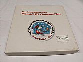 1972 Snoopy Christmas plate.