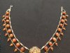 Antique Art Deco Rolled Gold Scarab Bib Necklace