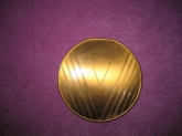 Thirties Art Deco Large Mirror Compact