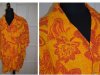 Vintage 60s Kole Kole Mens Hawaiian Tiki Aloha Shirt Tropical Floral Print Hawaiian Barkcloth Sz X Large 52 Chest Minty!