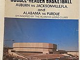 1976 DOUBLE-HEADER College BASKETBALL Auburn Jacksonville Alabama Purdue Program. 