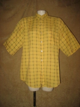 Vintage Eighties Yellow Cotton Poly Shirt