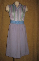 Vintage Seventies Summer Dress Poly M