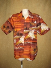 Seventies Hawaiian Shirt King Arthur Polyester