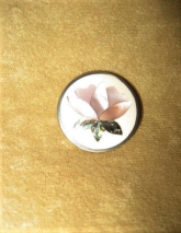 Seventies Alpaca Lotus Flower Brooch Pendant