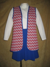 Sixties Polyester Dress & Vest