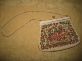 Sixties Floral Tapestry Purse