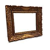 Antique Gold Ornate Square Wall Mirror 17 x 20.5"  Vintage Wall Hanging Decor Very Pretty Mirror and a great size for a stand alone or added to a grouping.In good condition with minor wear, scratches, nicks and cracking.   This is made of fibergl