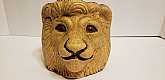 Vintage Rare Haeger Lion Planter Vintage Art Pottery Vase* 1970's Lion Head Planter* Made by Haeger Pottery co* I also have a matching Larger version of this planter for sale in another listing if still available. * Measures 6"H x 6&q