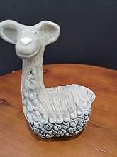 Vintage Art Pottery Sheep Lamp Mini Miniature 4" Ceramic AnimalsIn good condition minor wear marked on the bottom BG Measures 4"H x 3"WThank You