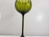 Vintage Empoli Italian Art Glass Green Tall brandy glass Vase Retro Home Decor Mid Century Modern