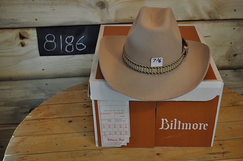 1970s Biltmore western cowboy hat Size 71/8 Style Hiimer Stk 8186