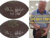 A MIKE HOLMGREN SIGNED FOOTBALL