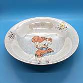 Snow White’s Dopey iridescent Vintage Childs Bowl - Disneyana - Very Rare!I don’t know who Richard was but his mom sure loved him to get this amazing  iridescent cereal bowl! The condition is perfect. The only excep