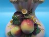 Lefton 1955 Pink Forget Me Not Vase - Gold Accents and fruit motif