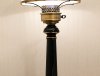 Vintage Black and Gold Enameled Lamp