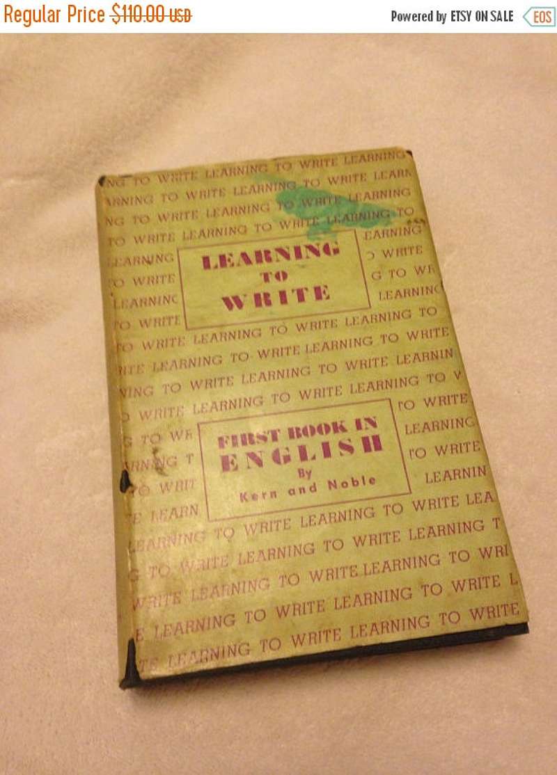 Now On Sale First Book In English 1916 Learning To Write - 