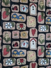   3 yards of 100% cotton fabric with multiple block designs  