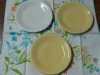  Set Of 3 Fiesta Ware Sandwich Plates   7 Inch Size 