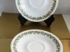 Set Of 4 Crazy Daisy Green & White Correlle Saucers 