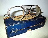Antique Bausch & Lomb Safety Glasses Goggles 