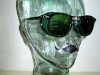 Antique Green Folding WILLSON Shield Wayfarer Sunglasses Goggles Nerd Glasses Spectacles Steampunk USA Fashion Accessory Halloween Sale