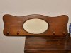 large vintage solid wood coat rack scalloped wall hook robe hook wooden picture frame mirror holder peg rack entryway storage organization