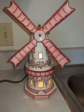 Vintage French Windmill useful as working nightlight.