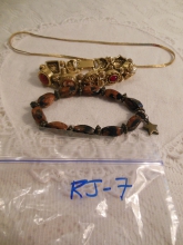 (2) bracelets & (1) Sarah Coventry necklace - mixed lot of 3 - vintage jewelry