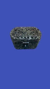 Antique silver bronze small box