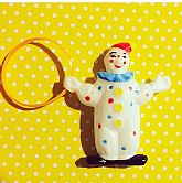 Cute clown for a circus themed cake. 